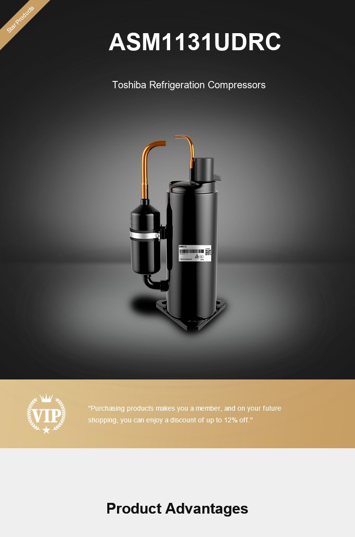 Toshiba Compressor ASM1131UDRC, technical parameters pdf, structure diagram